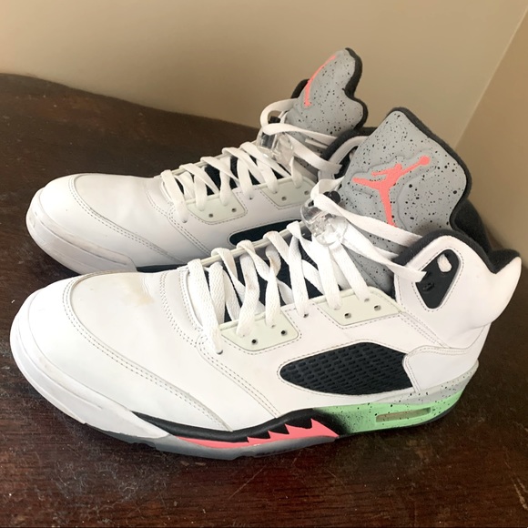 Jordan 5 poison green size 14 - Picture 1 of 7